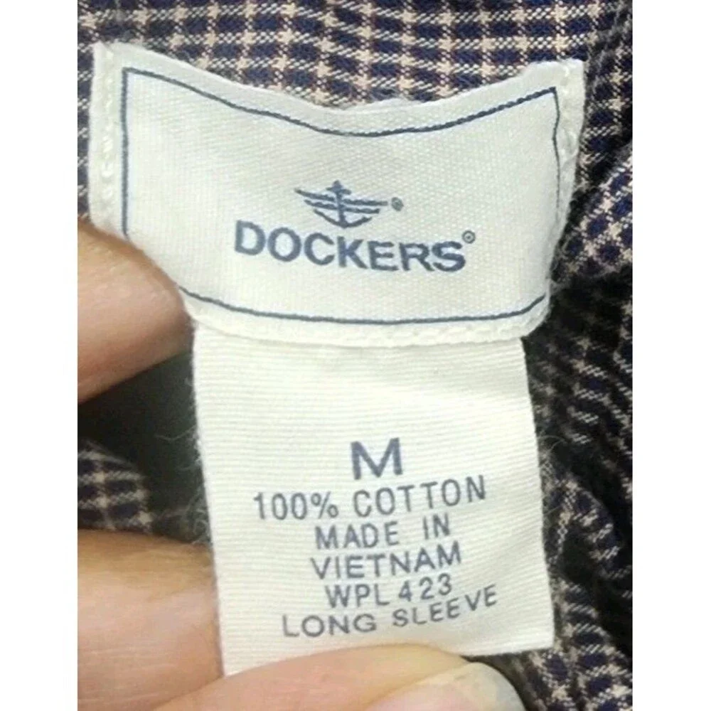 Dockers Men’s Shirt Plaid Multicolor Sizes Medium